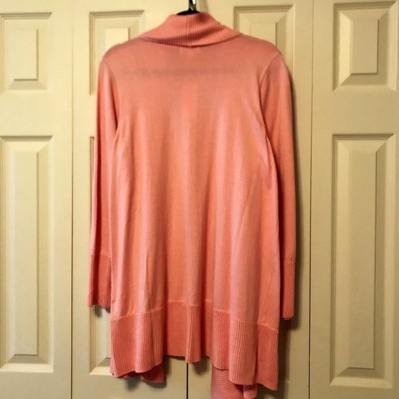 NEW Charter Club Plus Coral Open Cardigan Sweater - Picture 5 of 6
